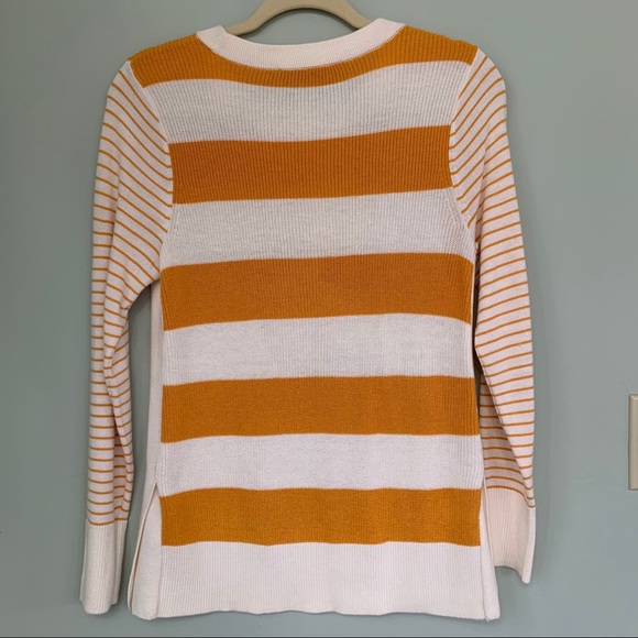 Ann Taylor LOFT Striped Crewneck Knit Sweater Sz S - Picture 7 of 10